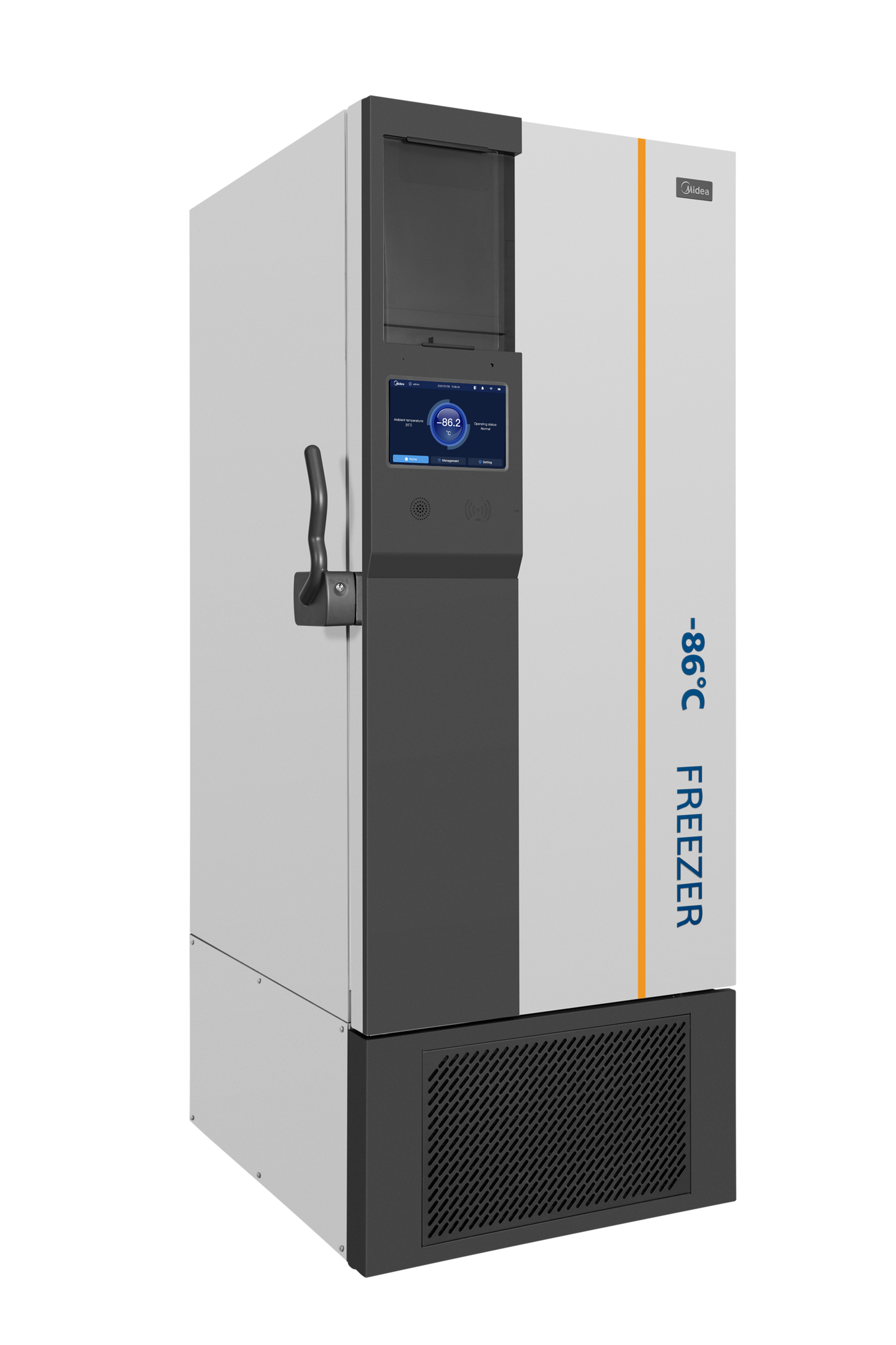 MIDEA -86°C Ultratiefkühlschrank MD-86L568BS, 568 l, Dualkühlsystem mit Invertertechologie und Touchscreen